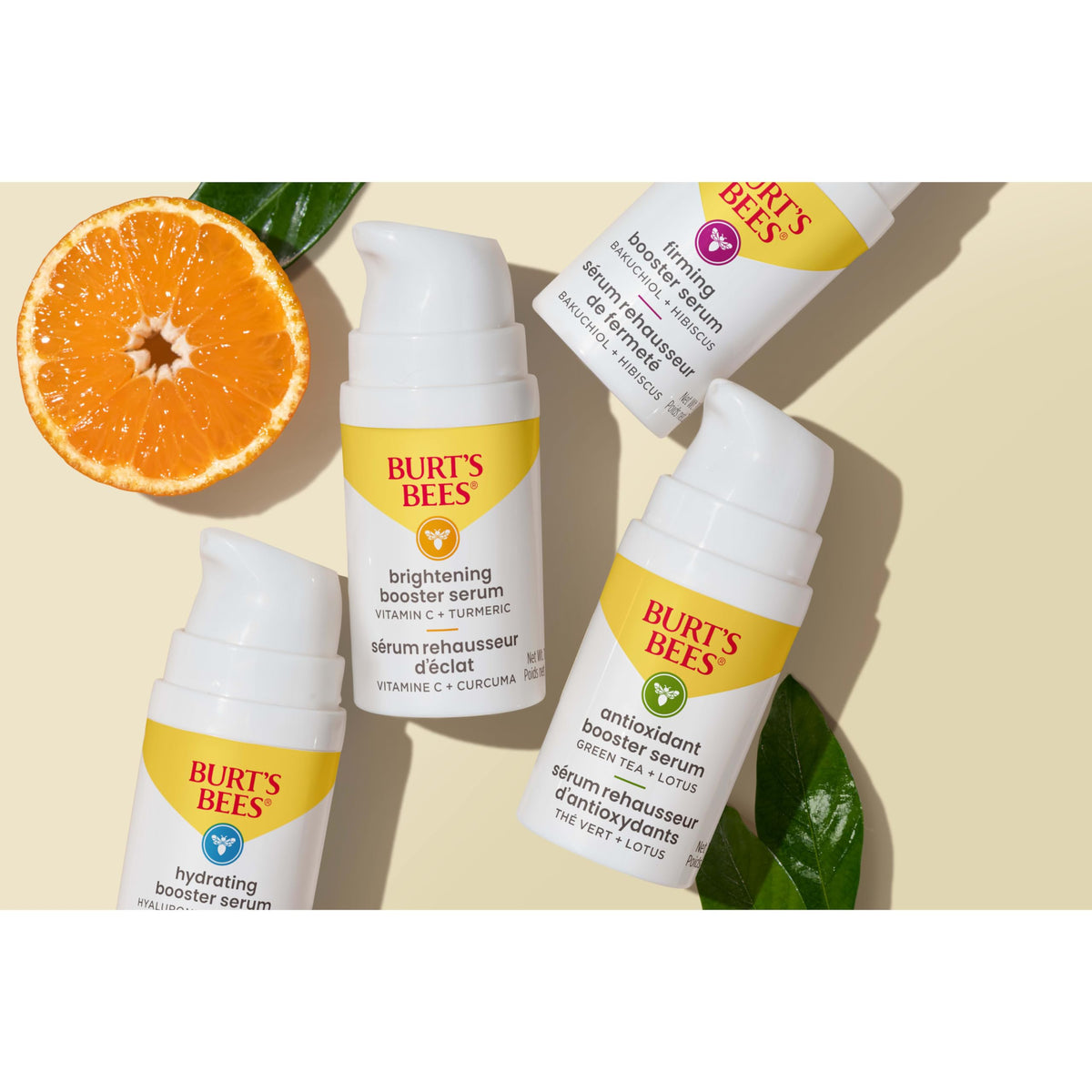 Burt's Bees natural origin label with 98.5% ingredients highlighted