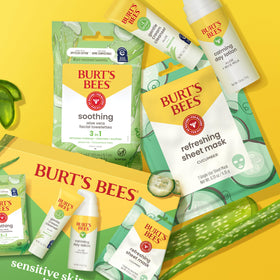 Burt's Bees natural-origin ingredients emphasis on plant-based skincare