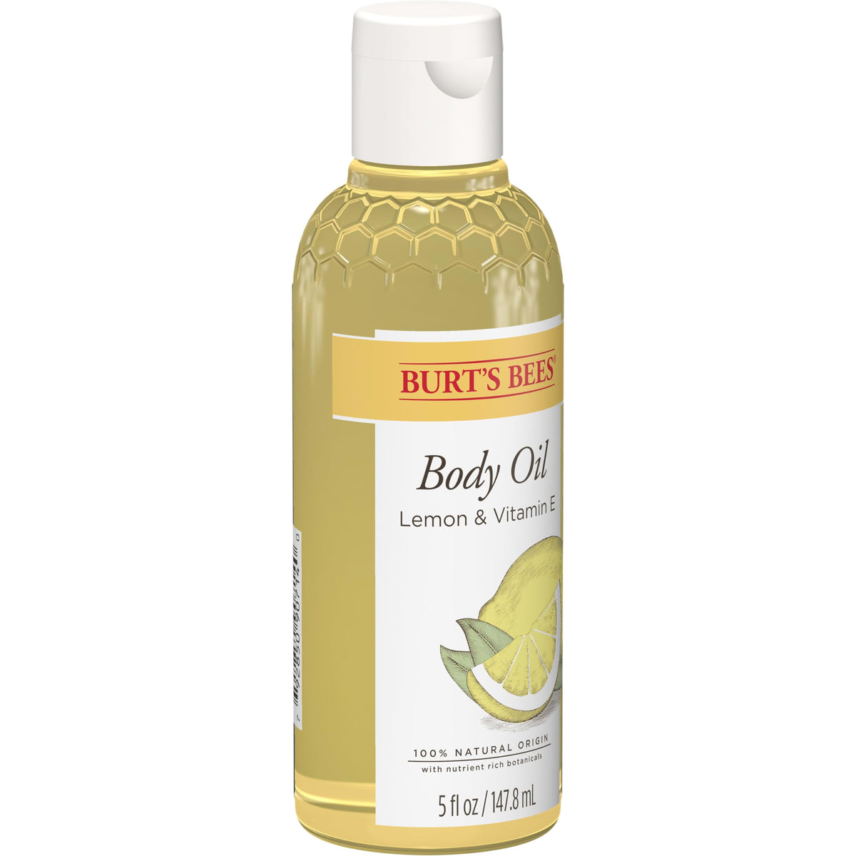 Burt's Bees natural origin oil blend nourishes skin with vitamin E and almond oil