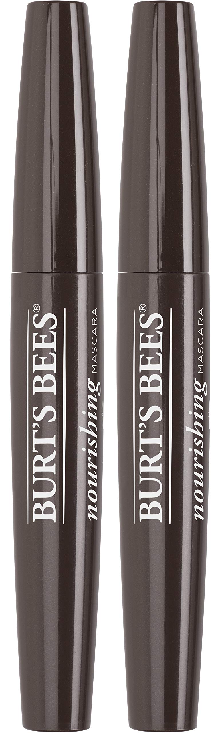 Burts Bees Nourishing Mascara Classic Black pack of 2 with easy brush applicator for all eye colors