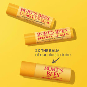 Burt's Bees Original Beeswax lip balm with peppermint tingle for refreshed lips
