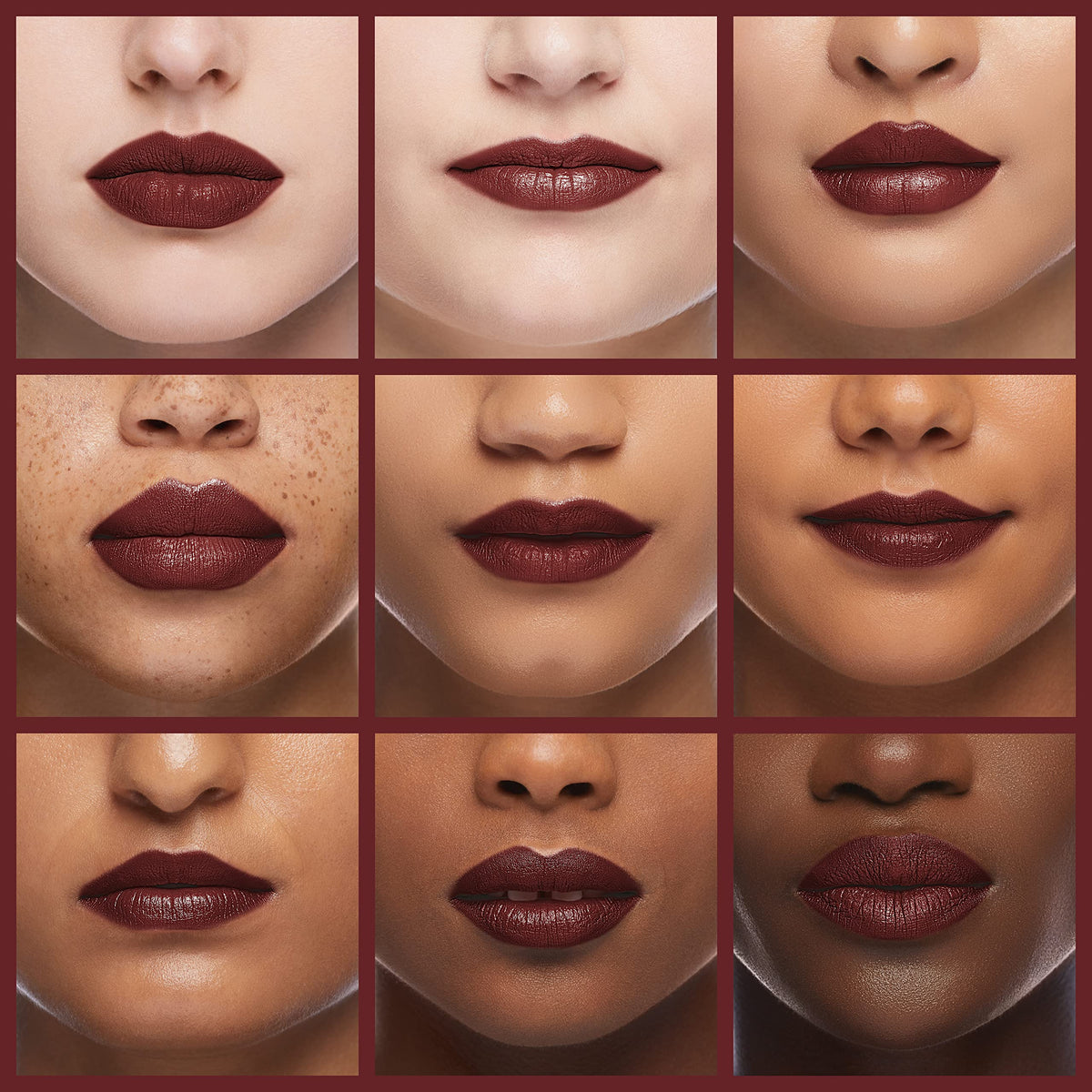 Burt's Bees Russet River satin finish swirls show bold yet wearable shade