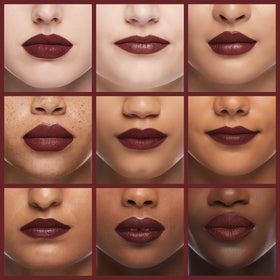 Burt's Bees Russet River satin finish swirls show bold yet wearable shade
