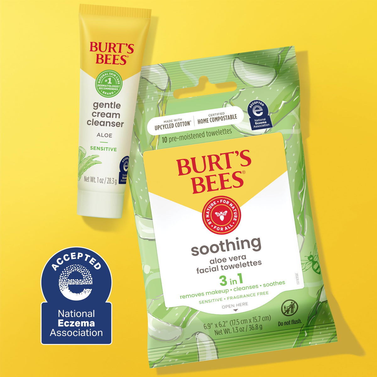 Burt's Bees travel-size skin care collection for on-the-go routines