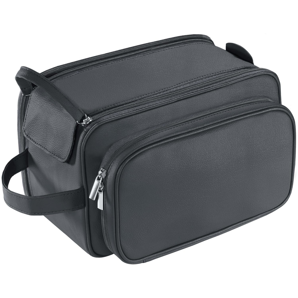 Buruis toiletry bag with durable material in black for daily travel.