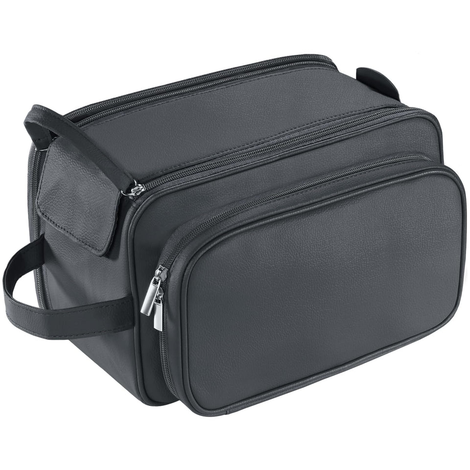 Buruis toiletry bag with durable material in black for daily travel.