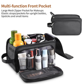 Buruis toiletry bag large capacity keeps grooming items organized.