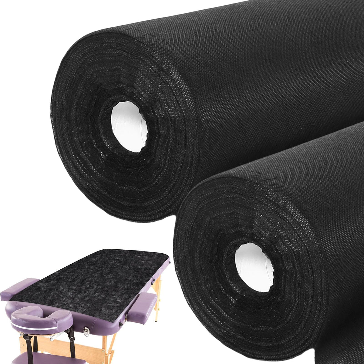 Buryeah two-rolls disposable massage table sheets enable quick hygienic changes between clients.