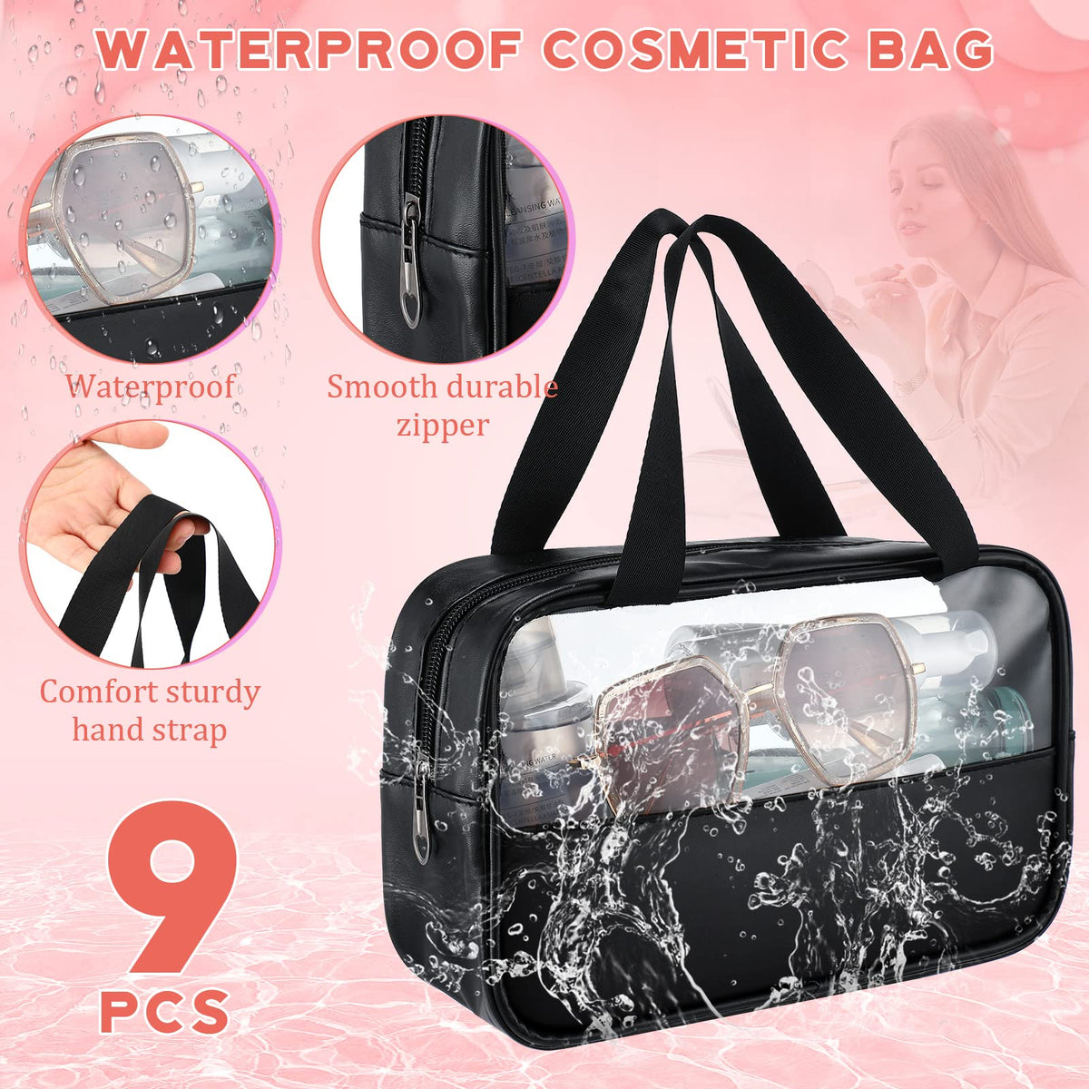 Buryeah sturdy zipper and handle design keeps contents secure and portable