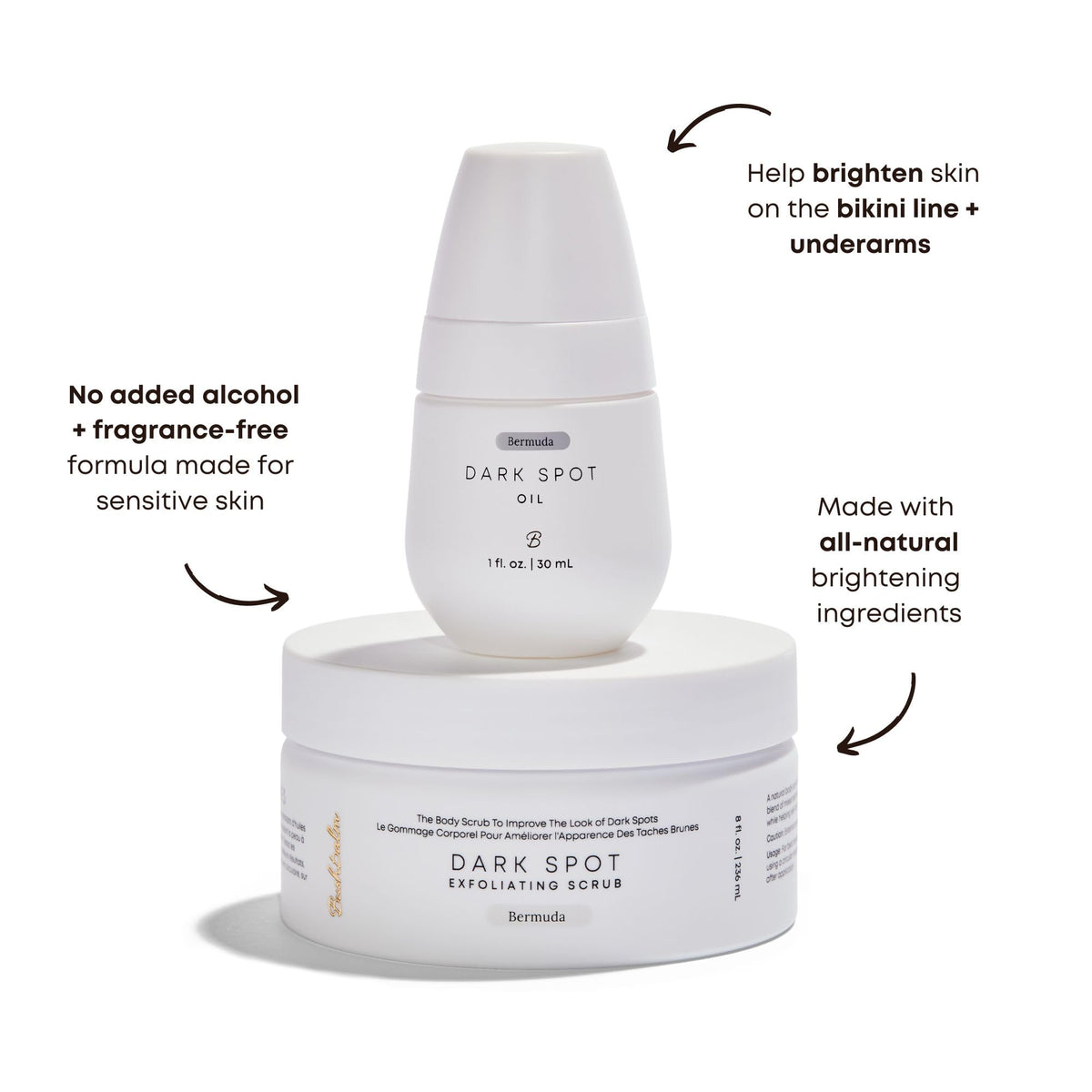 Bushbalm Bermuda Body Scrub texture for dead-skin removal.