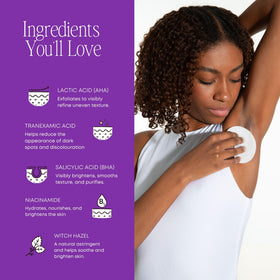Bermuda Body Scrub applied for exfoliation and glow.