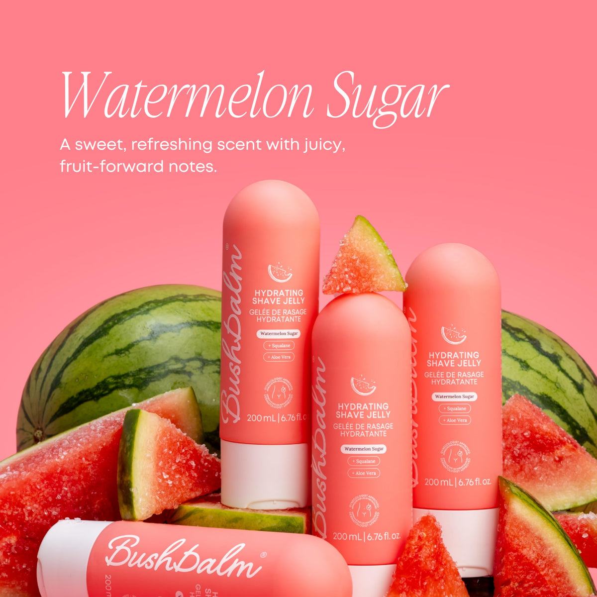 Key ingredients Squalane and Aloe in Bushbalm Hydrating Shave Jelly