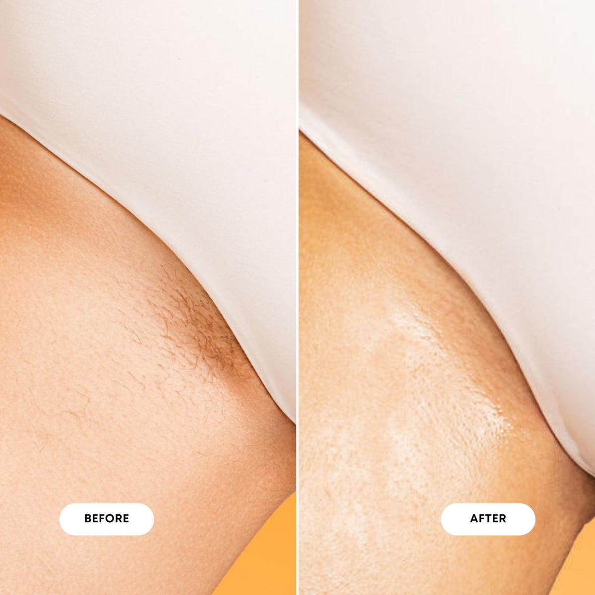 Bushbalm Hydrating Shave Jelly on legs shows hydration and gentle glide