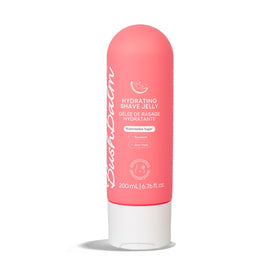 Bushbalm Hydrating Shave Jelly Watermelon Sugar bottle ready for a refreshing shave