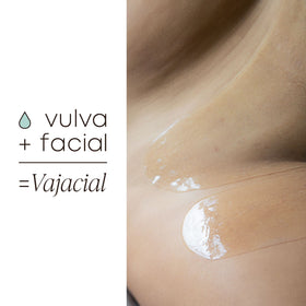 Aftercare moment with Bushbalm Vajacial Mask on bikini line