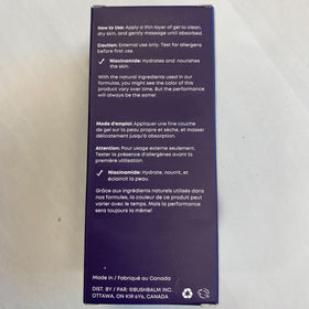 Bushbalm Nighttime skincare routine image showing gentle massage into skin.