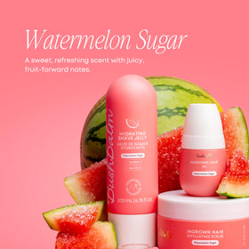 Bushbalm Watermelon Sugar hydration close-up on refreshed skin
