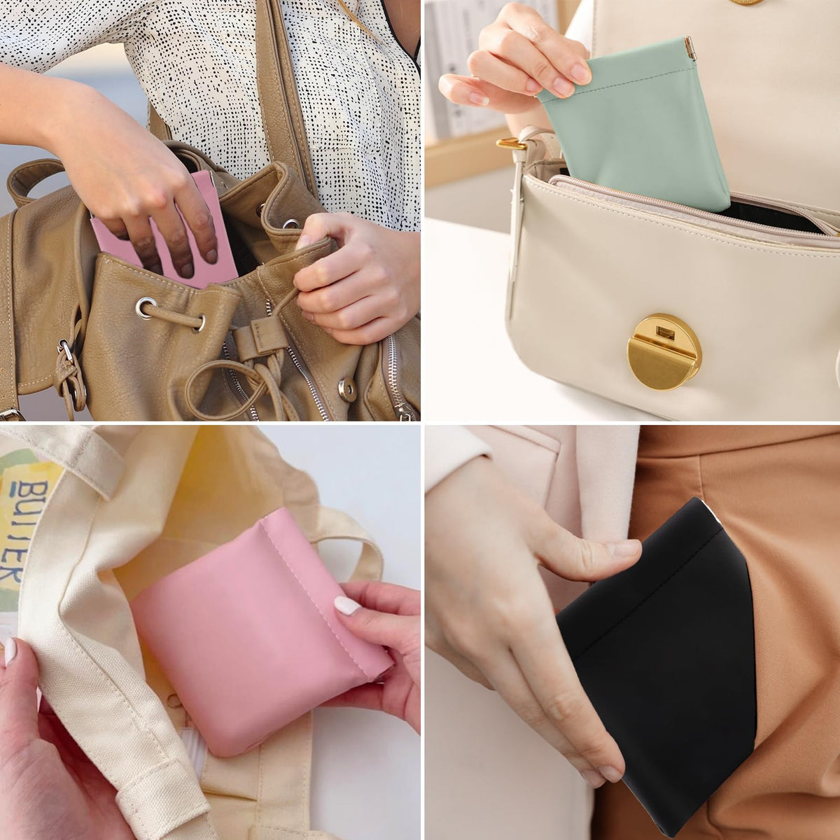 BUSOHA gift-ready pocket cosmetic bag as a practical present.