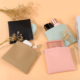 BUSOHA portable cosmetic bag design fits pockets and bags for travel.