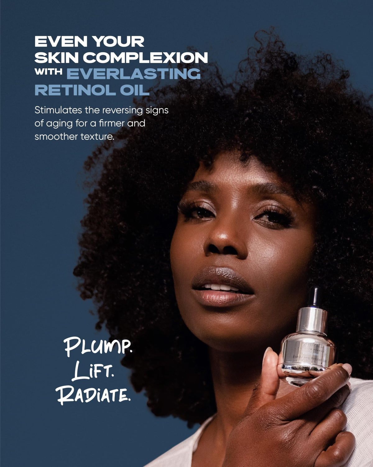 Buttah Everlasting Retinol Oil dropper delivering precise application.