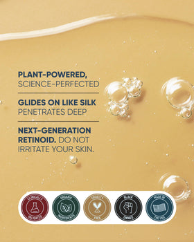 Buttah Everlasting Retinol Oil texture swirl on skin.