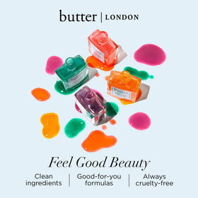 Butter LONDON Hardwear Shine Topcoat extends wear and adds shine.