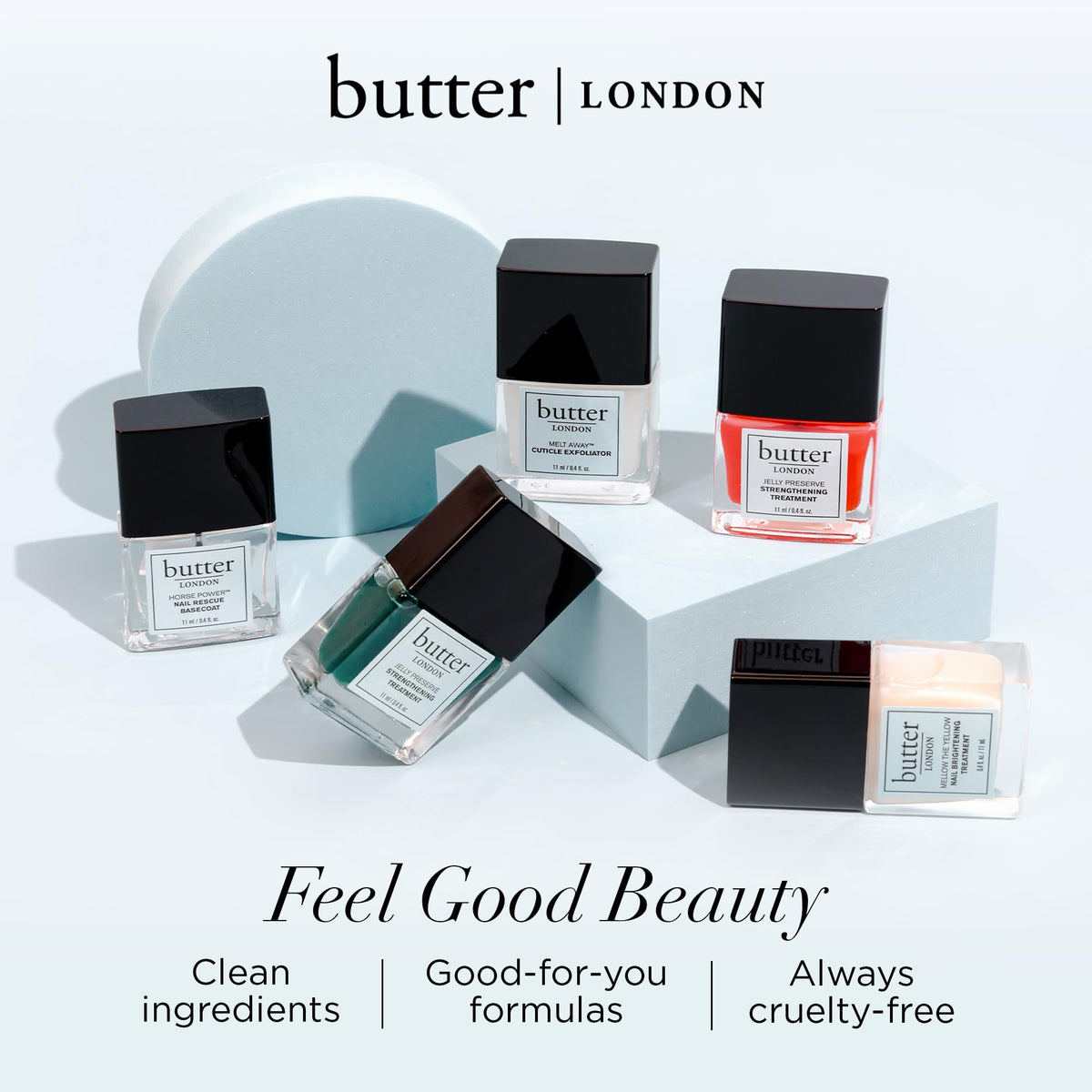 Butter LONDON Illuminating Nail Concealer packaging highlighting 10-free formula
