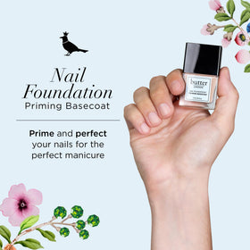 butter LONDON nail foundation priming base coat nude matte finish for a natural, even look.