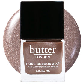 butter LONDON PC21X All Hail the Queen bottle front with holographic taupe finish