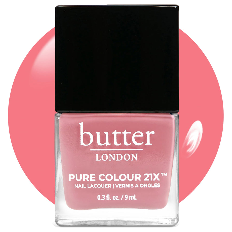 Butter LONDON PC21X Coming Up Roses bottle in rosy pink for everyday wear