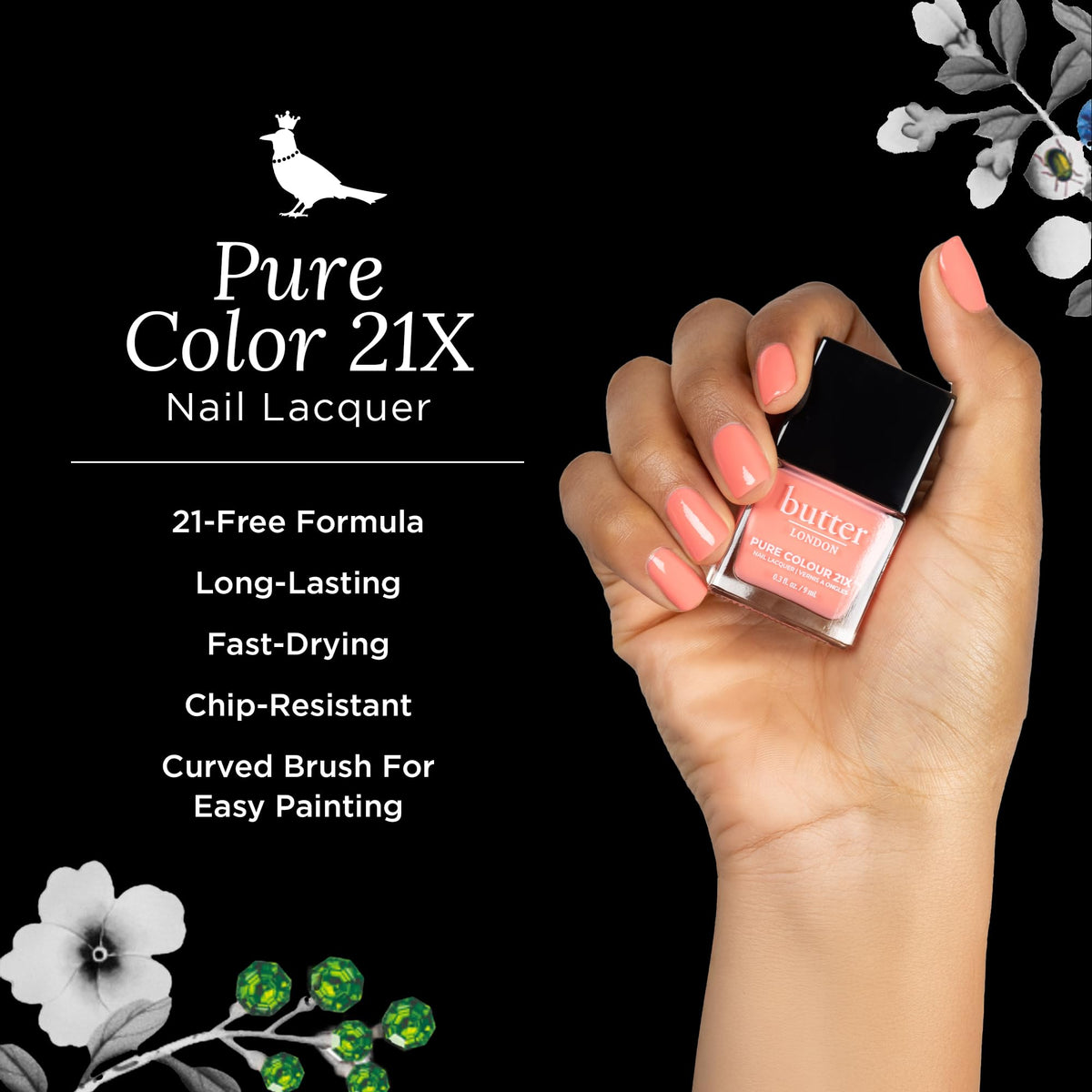 Butter LONDON PC21X Trout Pout brush ready for fast, even application.