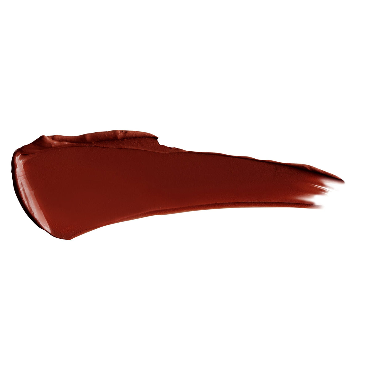 butter LONDON Plush Rush swatch on lips shows plump, demi-matte finish in natural light