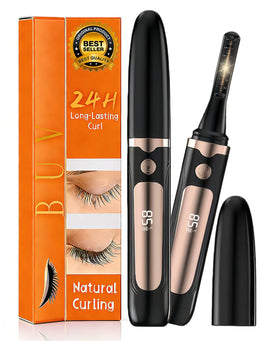 BUV heated eyelash curler with quick 5s heat-up delivering a natural lift