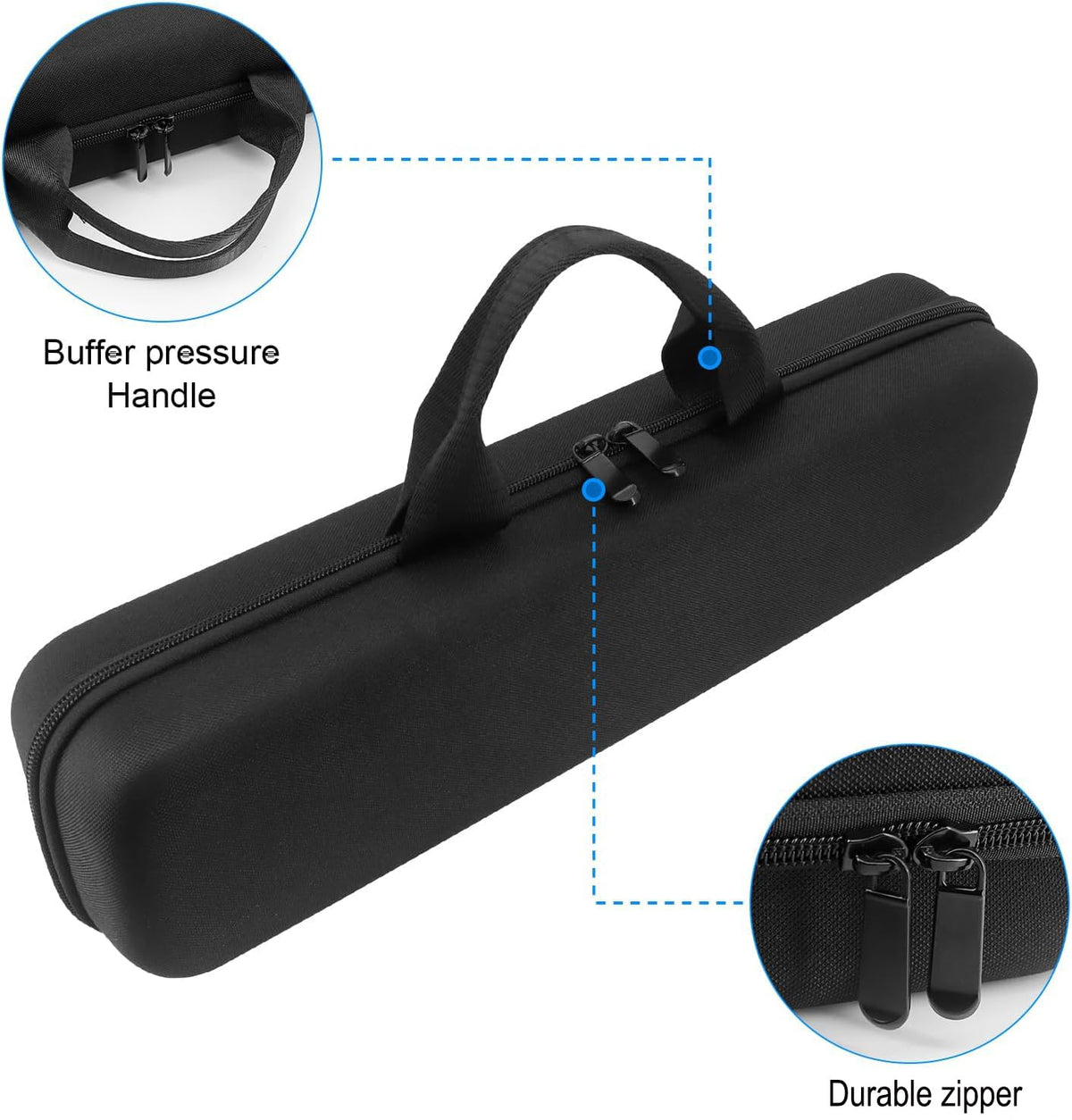 Buwico Dyson Airstrait case with durable zips for frequent trips.