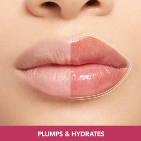 BUXOM Dolly Delight lip tint application highlighting glossy sheen