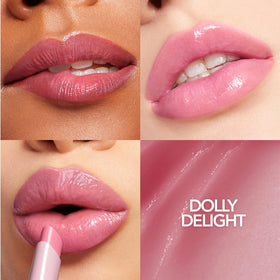 BUXOM Dolly Delight plump effect on lips in a close-up view