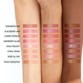 BUXOM Dolly Delight shea butter conditioning on lips