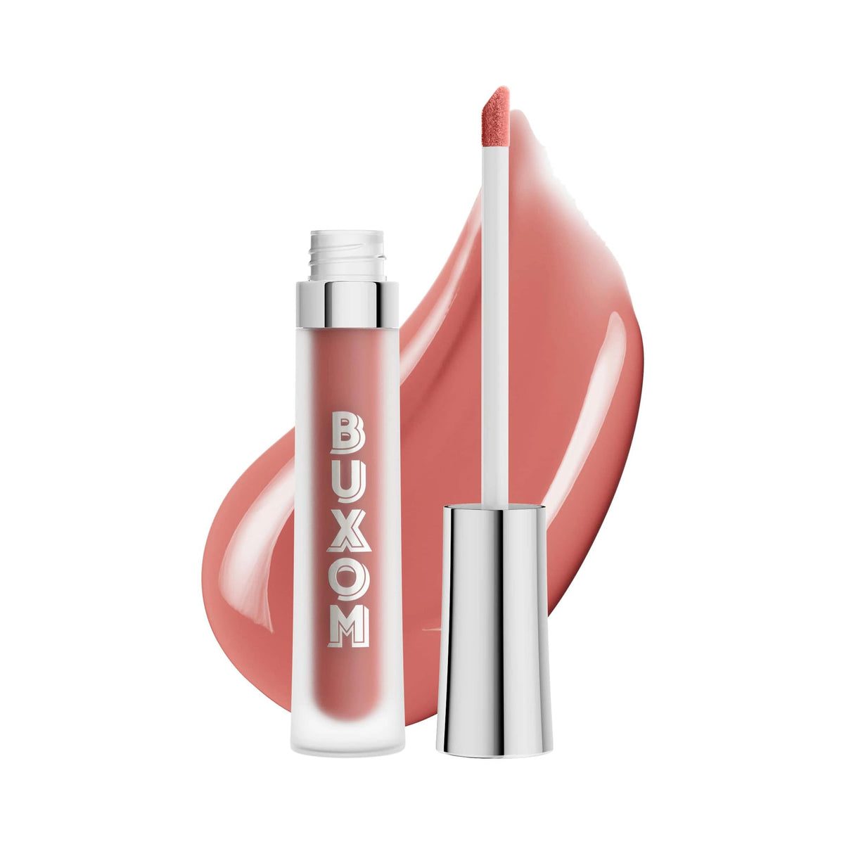 Buxom Full-On Plumping Lip Cream Hot Toddy bottle close-up showing plump-looking lips