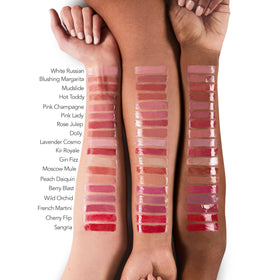 Buxom Full-On Pink Lady on lips demonstrates long-lasting moisture