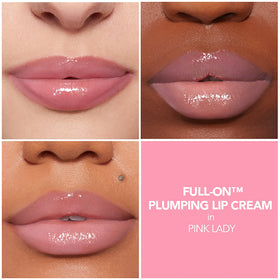 Buxom Full-On Pink Lady close up shows creamy color with tingling plump