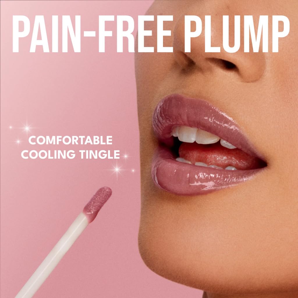 Two-layer lip look: Dylan gloss over another BUXOM lip product.