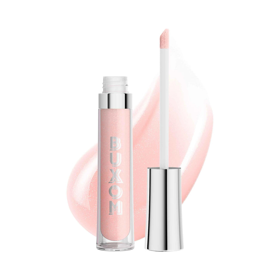 Buxom Dylan lip polish tube shows high-gloss shimmer for bold lips.