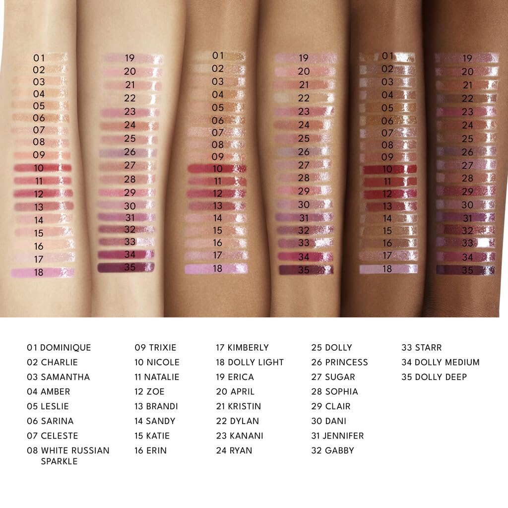 Sleek cruelty-free packaging of Dylan lip gloss.