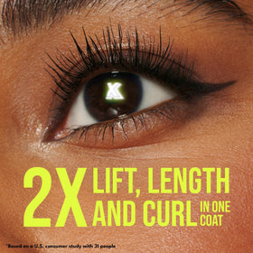 BUXOM Lash Xtension Lift Mascara delivers 24-hour curl hold with definition.