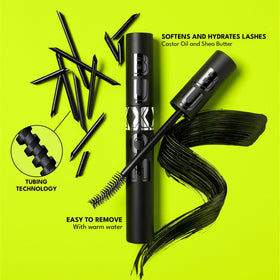 BUXOM Lash Xtension Lift Mascara hydrates lashes with red clover peptide.