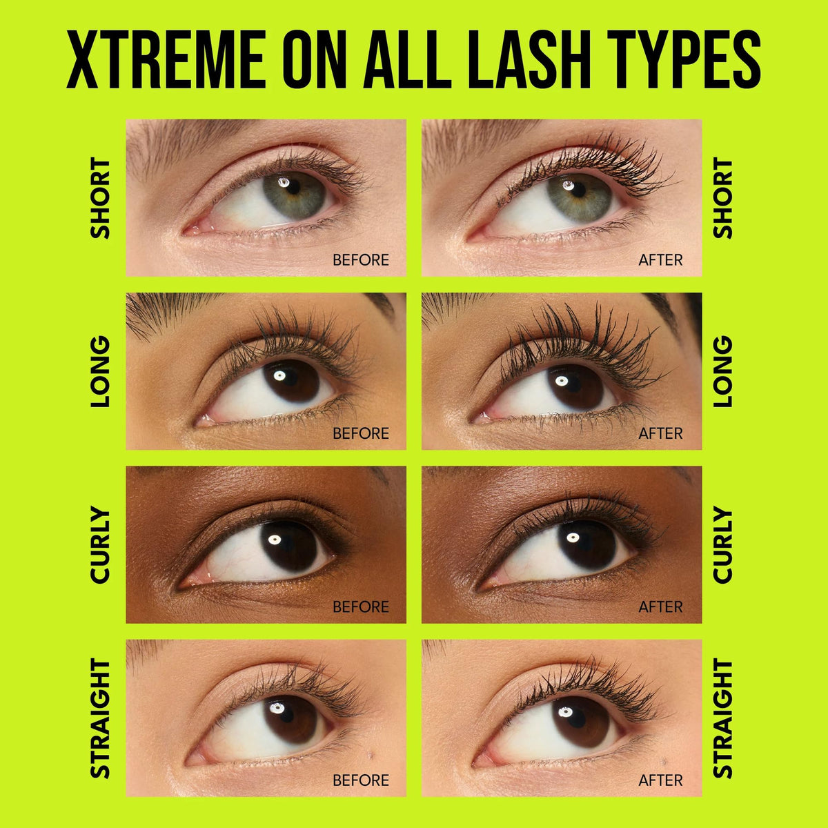 BUXOM Lash Xtension Lift Mascara tubing formula provides smudge-proof wear.