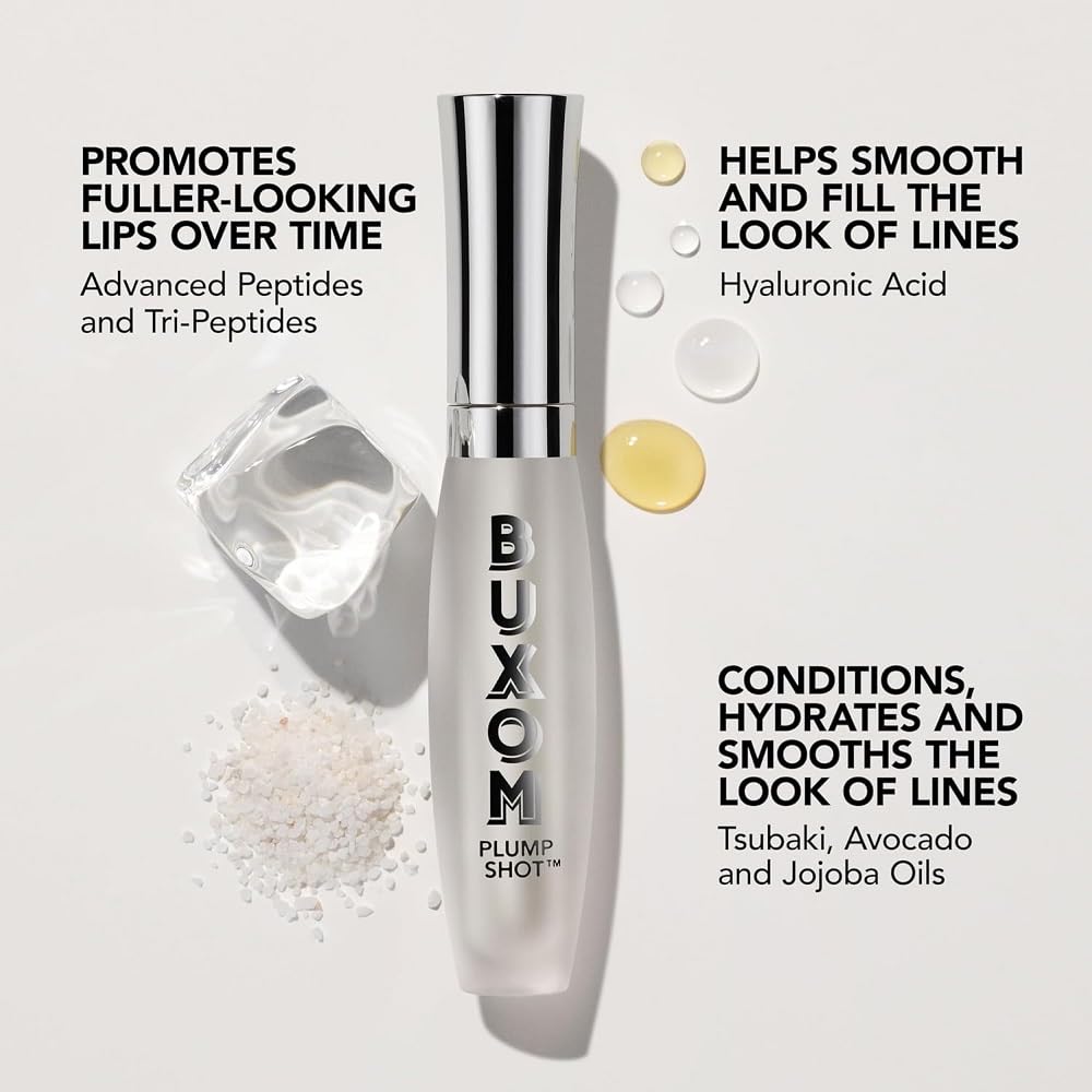 Buxom Plump Shot cooling-tingle texture evokes refreshing lip plumping
