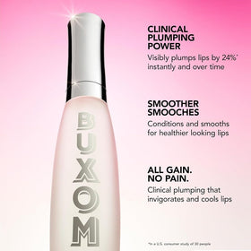 Buxom Plump Shot hyaluronic-spheres provide hydration for lips