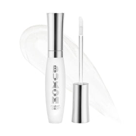 Buxom Plump Shot lip serum bottle showing a smooth, fuller lip look