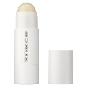 BUXOM Power-Full Lip Balm being applied for instant hydration and subtle plump shine